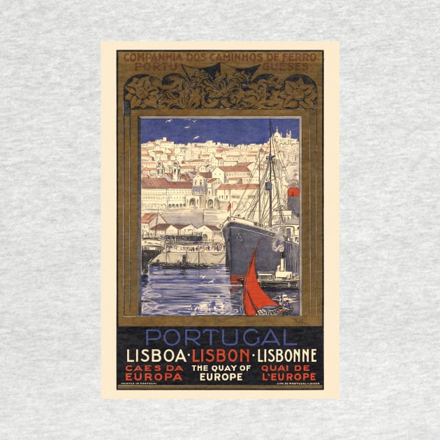 Portugal Lisbon Vintage Poster 1929 by vintagetreasure